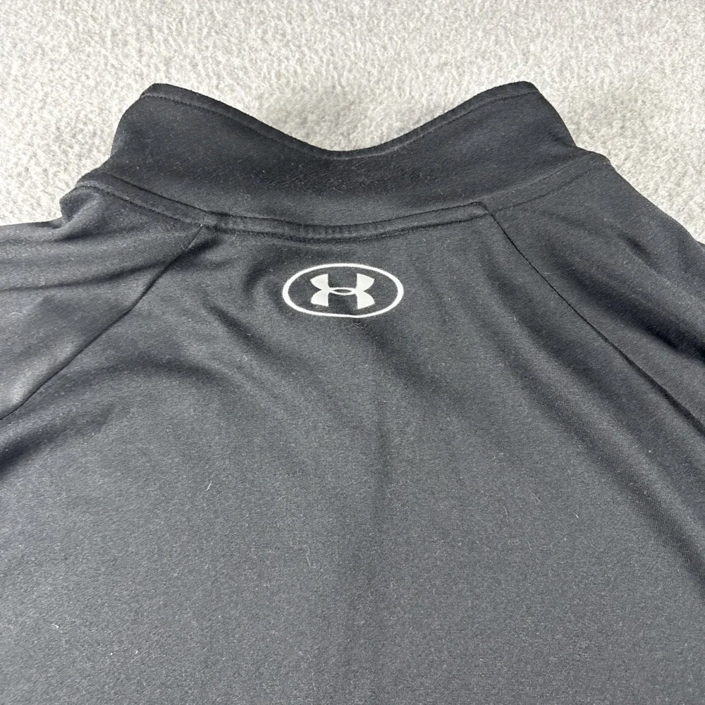 Under Armor Tactical Black Quarter Zip Men's Sz L USA Running Performance Preppy